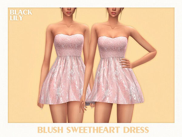 Blush Sweetheart Dress by Black Lily from TSR