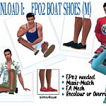Boat Shoes sims 4 cc