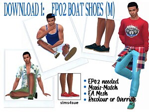 Boat Shoes sims 4 cc