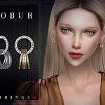 Bobur Earrings 44 sims 4 cc