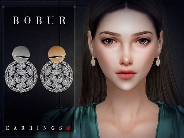 Earrings 48 by Bobur from TSR