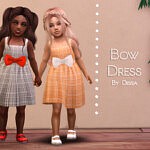 Bow Dress Toddler sims 4 cc