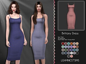Brittany Dress sims 4 cc
