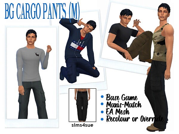 Cargo Pants M from Sims 4 Sue