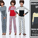 Childrens pajamas top sims 4 cc