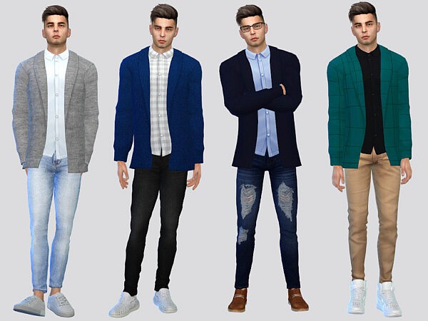 Cival Cardigan Shirt by McLayneSims from TSR