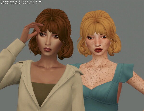 Clarisse Hair from Candy Sims 4