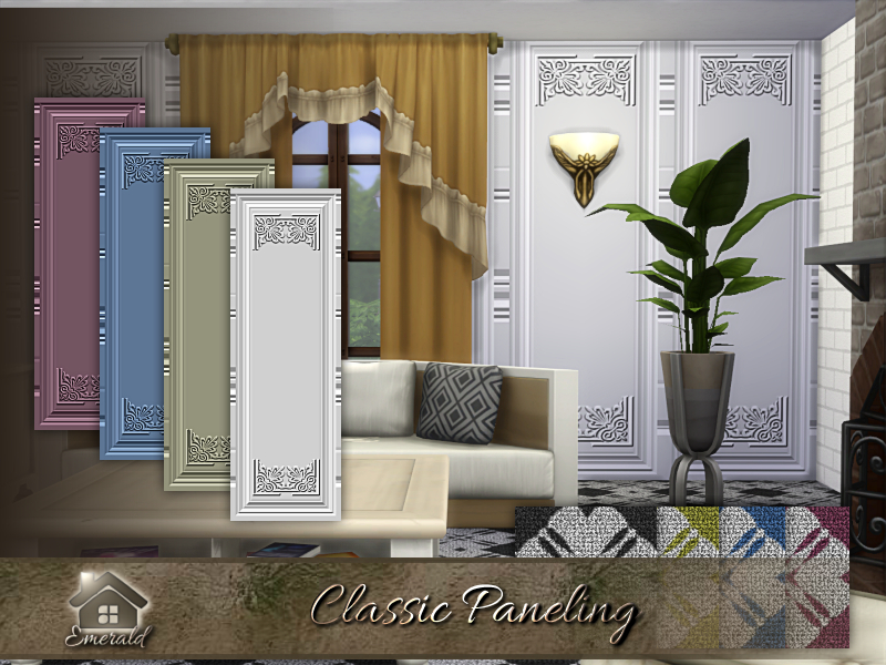 Classic Paneling by emerald from TSR • Sims 4 Downloads