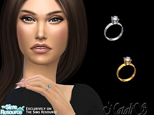 Classic gentle engagement ring sims 4 cc