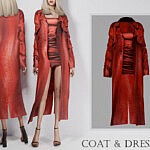 Coat and Dress sims 4 cc