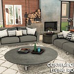 Contemporary Living Room sims 4 cc