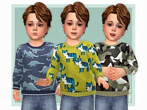 Cozy Sweater for Toddler 03 sims 4 cc