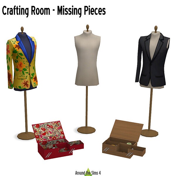 Crafting Room Add On Sewing from Around The Sims 4