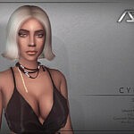 Cyber Style 1 Hair sims 4 cc