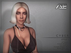 Cyber Style 1 Hair sims 4 cc