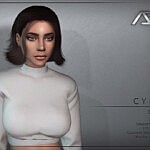 Cyber Style 3 hair sims 4 cc