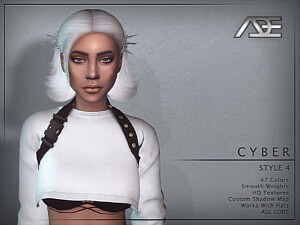Cyber Style 4 Hair sims 4 cc