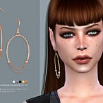 Dagmara earrings v2 sims 4 cc