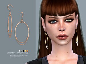 Dagmara earrings v2 sims 4 cc
