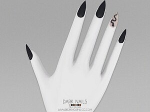 Dark Nails sims 4 cc