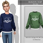 Daven Top sims 4 cc