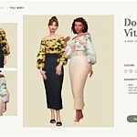 Dolce Vita Dress sims 4 cc