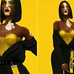 Dona Top and Bodysuit sims 4 cc