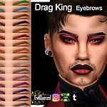 Drag King Eyebrows sims 4 cc