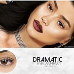Dramatic Eyelashes V1 sims 4 cc