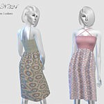 Dress N324 sims 4 cc