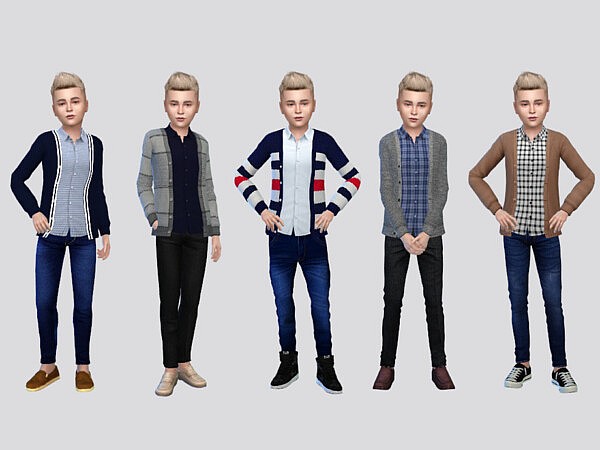 Dunne Casual Cardigan Boys by McLayneSims from TSR