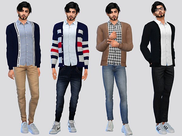Dunne Casual Cardigan sims 4 cc