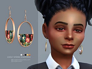 Early Spring earrings sims 4 cc