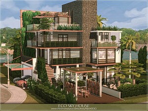 Eco Sky House sims 4 cc