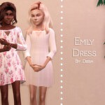 Emily Dress Kids sims 4 cc