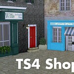 Fake door and shopfronts sims 4 cc