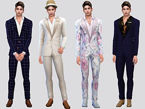 Fancy Men Suit sims 4 cc