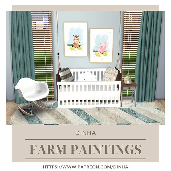 Farm Paintings sims 4 cc