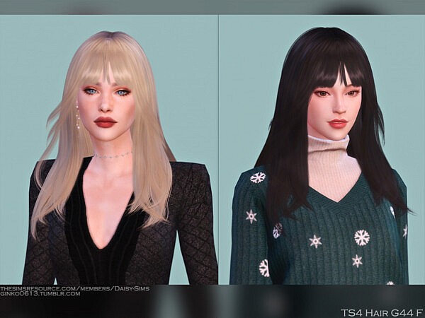 Hair G44 by DaisySims from TSR