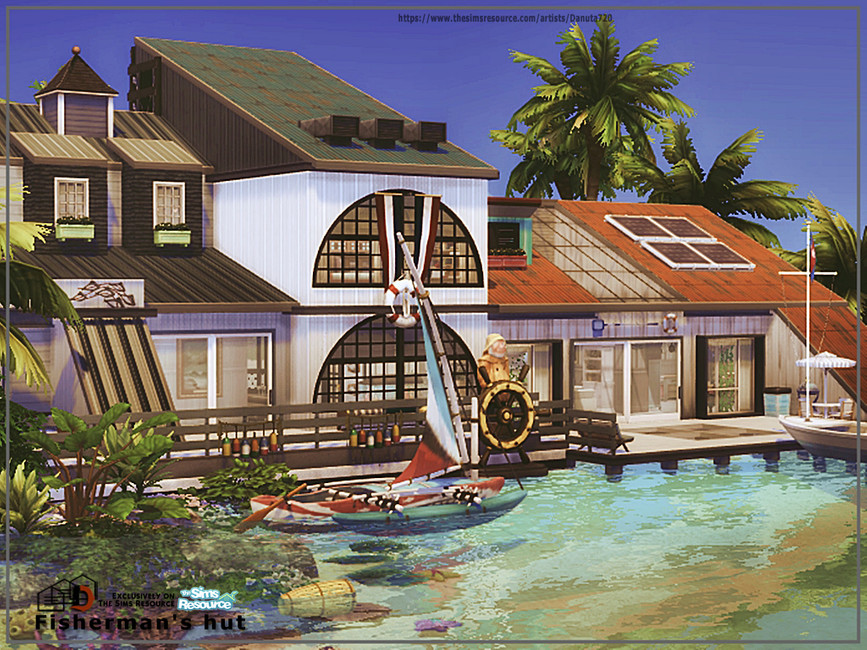 Fisherman's hut by Danuta720 from TSR • Sims 4 Downloads