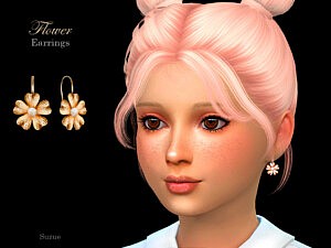 Flower Child Earrings sims 4 cc