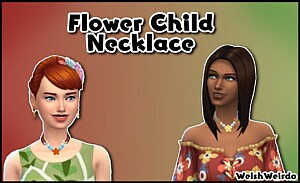 Flower Child Necklace sims 4 cc
