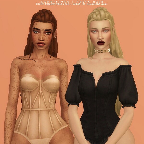 Freya Hair from Candy Sims 4