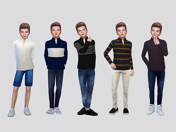 George High Collar Sweater Boys by McLayneSims from TSR