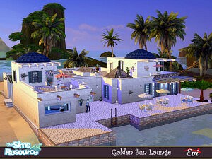 Golden sun lounge sims 4 cc