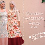 Grandma Accessory Apron sims 4 cc