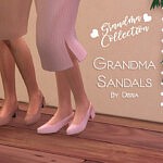Grandma Sandals sims 4 cc