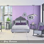 Gray Bedroom sims 4 cc