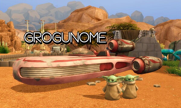 Grogunome Baby Yoda as a Gnome Functional sims 4 cc