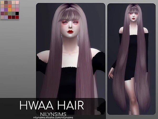 HWAA Hair from Nilyn Sims 4